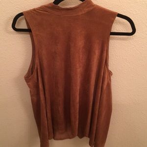 suede top